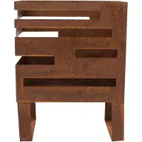 RedFire Brasero Maylis 38x23x50cm acier - rouille