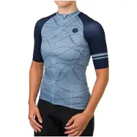 Agu Velo Wave Essential Short Sleeve Jersey Bleu M Femme
