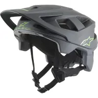 Alpinestars Casque de vélo Vector Pro Atom Couleur : gris/vert, taille : S (51-55)