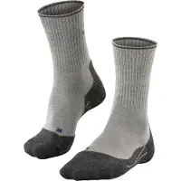 Falke - Chaussettes de randonnée - TK2 Explore Wool Silk M Light Grey pour Homme en Laine - Taille 42-43 - Gris