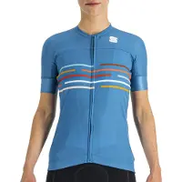 Sportful Velodrome Short Sleeve Jersey Bleu L Femme