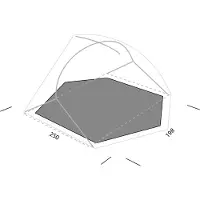Exped - Tapis de sol - Lyra II Extreme Footprint Grey - Kaki