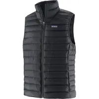Patagonia - Doudoune sans manches en duvet natuel - M's Down Sweater Vest Black pour Homme en Nylon - Taille L - Noir