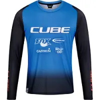 Cube Vertex X Action Team Long Sleeve Enduro Jersey Bleu,Noir M Homme