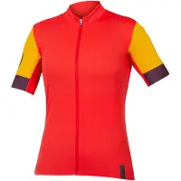 Endura T-shirt fonctionnel jaune / aubergine / rouge