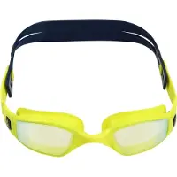Aqua sphere Ninja.A Lunettes de Plongée - Miroir Titane Jaune - Bright Yellow/Navy Blue
