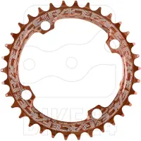 Race Face Plateau étroit - 4 boulons - 104mm - orange - 30 dents