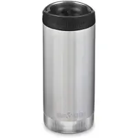 Klean Kanteen Tkwide Coffee Cap 355ml Thermal Bottle Argenté