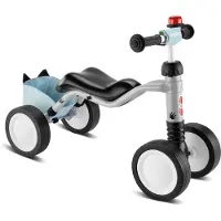 Puky WUTSCH Draisienne pour Enfants - Bundle incl. Sacoche Cadre - grey racoon