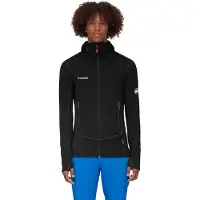 Mammut - Polaire légère et extensible zippée - Taiss Light ML Hooded Jacket Men Black pour Homme - Taille L - Noir