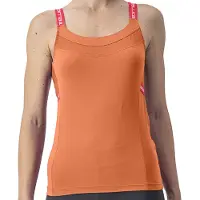 Castelli Maillot de cyclisme sans manches - BAVETTE LADY - Orange L