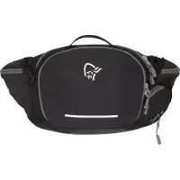 Norrøna - Sacoche de VTT - Fjora Econyl195 6L Hip Pack Caviar Black en Nylon - Noir