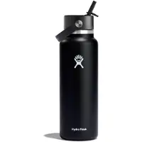 Hydroflask 947ml Wide Flex Straw Cap Thermal Bottle Noir