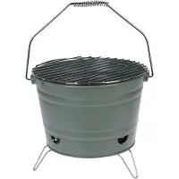 Progarden Gril à charbon portable 27 cm vert KO-Y64950460