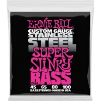 Ernie Ball 2844 Custom Gauge Stainless Steel Super Slinky 45-100