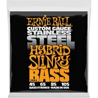 Ernie Ball 2843 Custom Gauge Stainless Steel Hybrid Slinky 45-105