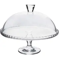 Secret De Gourmet Lara– Présentoir à Gâteau en Verre, Diamètre 32 c