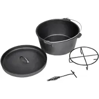 vidaXL Casserole de cuisson en fonte type four hollandais