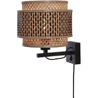 Good&Mojo - Applique Bhutan - Bambou/Noir - Ø25cm
