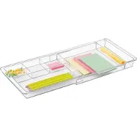 InterDesign 38280eu clarity organiseur de tiroir extensible transparent