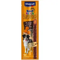 Vitakraft Beefstick Superfood à la carotte et aux graines de chia pour chien (25 g)