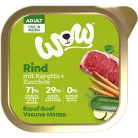 WOW! WOW ! Nourriture pour chiens adultes - barquette - bœuf - 11 x 150 g