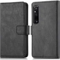 IMoshion Étui de télephone portefeuille de luxe Sony Xperia 1 V - Noir