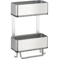 IDesign Support de Douche Argent iDesign Affix Metro Ultra