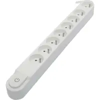 Chacon Bloc Multiprise Blanc + Interrupteur (47810)