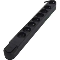 Chacon Bloc Multiprise Noir + Interrupteur (47820)