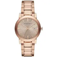 Burberry Montre The City pour femme, or rose