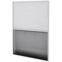 vidaXL Moustiquaire plissée pour fenêtre Jalousie aluminium 60x80 cm