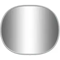 vidaXL Miroir mural Argenté 30x25 cm