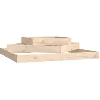 vidaXL Jardinière 112x112x27 cm Bois massif de pin