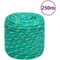 vidaXL Corde de bateau Vert 16 mm 250 m Polypropylène