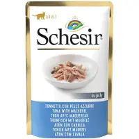 Schesir thon avec sardines (gelée) pâtée pour chat (sachets)