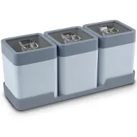 Sunware Sigma Home Boîtes de rangement 0,6 L Lot de 3 Bleu (1019824)