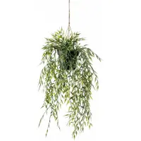 Botanic-Haus Buisson suspendu de bambou artificiel en pot 50 cm