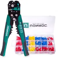 Vonroc Pince à sertir automatique professionnelle | 270 accessoires de cosses à sertir incl.