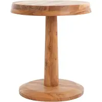 Light & Living Table d'appoint en bois de manguier naturel Nalagu Ø 46 x 52cm
