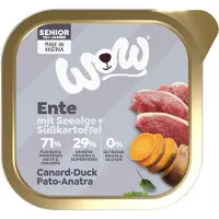 WOW! Croquettes pour chiens âgés - baignoire - canard - 11 x 150 g