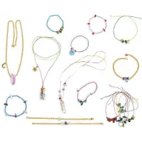 Janod 16 Jewelry Stones Of Luck Multicolore