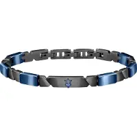 Maserati Blue Ceramic 22 Cm Bracelet Bleu Homme