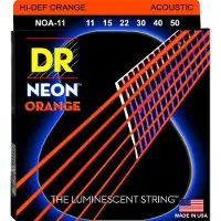Dr Strings NOA-11 HiDef Neon Cordes de guitares acoustiques