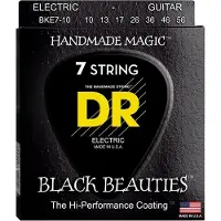Dr Strings Black Beauties BKE7-10 Cordes pour guitares électriques