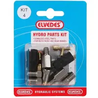 Elvedes M8 + M6 Kit hydraulique argent argent One Size