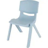 Bieco Chaise Enfant Empilable, Intérieur/Extérieur Bleu Clair