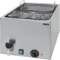 Saro Cuiseur à Pâtes Electrique | 25 Litres | 3 Paniers Incl. | 260W | acier inoxydable