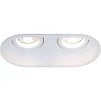 Artdelight Spot encastré double Rex blanc