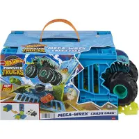Hot Wheels Monster Trucks Mega Wrex Cage d'écrasement surdimensionnée (1:24)